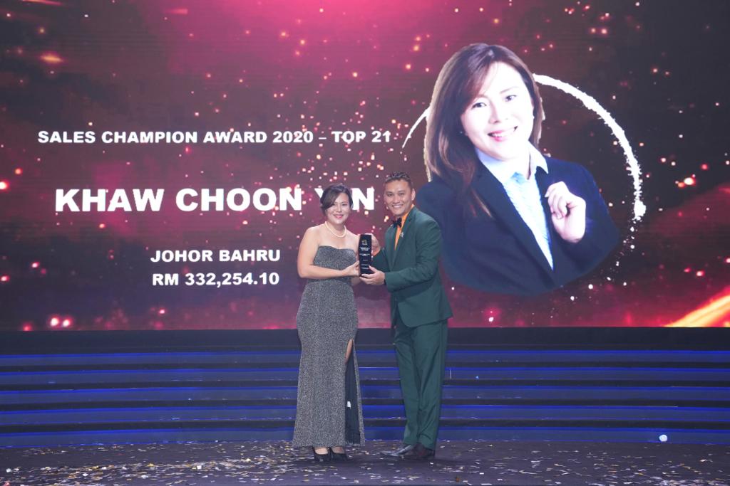 Sales champion award 2020 - Top 21