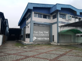 Semi detached factory for sale at Perindustrian Pulau Indah/West Port