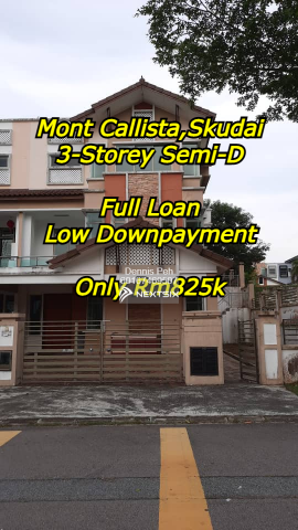 3 Storey Semi-detached Homes For Sale in Skudai Johor