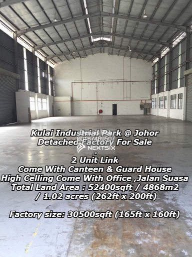 Detached Factory For Sale in Kulai Johor