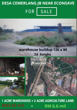 Commercial Land For Sale in Ulu Tiram Johor