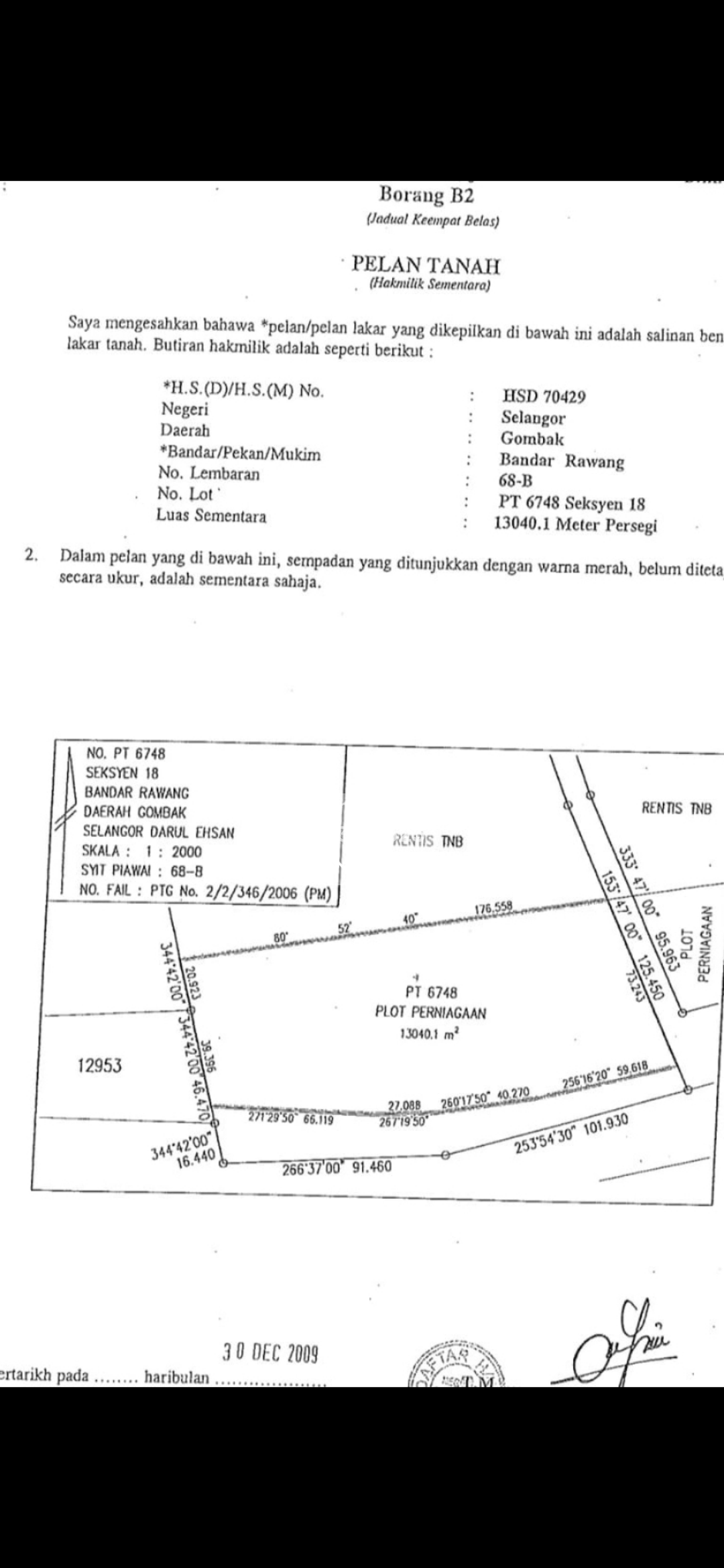 Residential Land For Sale in Rawang Selangor