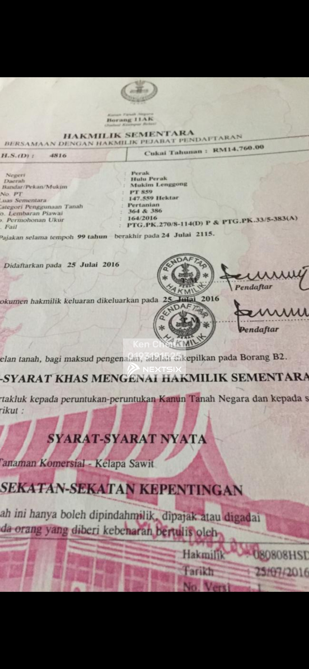 Residential Land For Sale in Lenggong Perak - Image 9