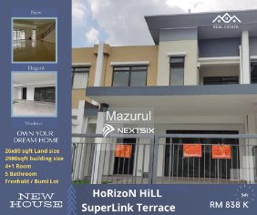 2-sty Superlink House For Sale in Horizon Hills Johor