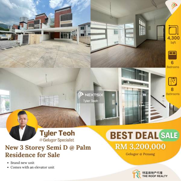3 Storey Semi-detached Homes For Sale in Gelugor Penang