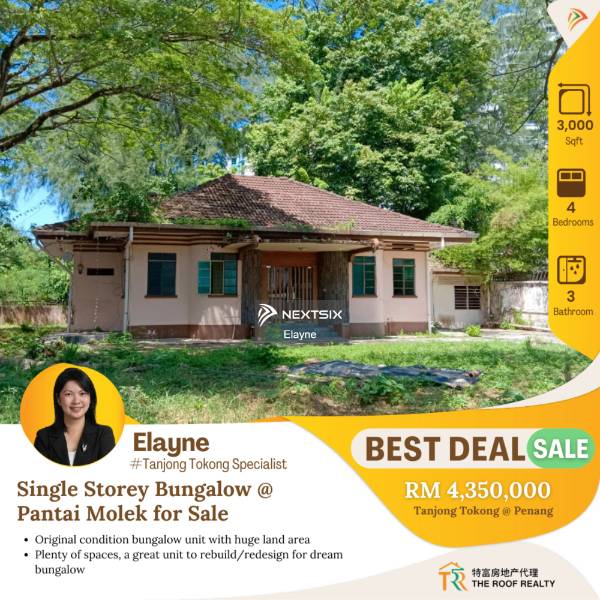 Bungalow Land For Sale in Tanjong Tokong Penang