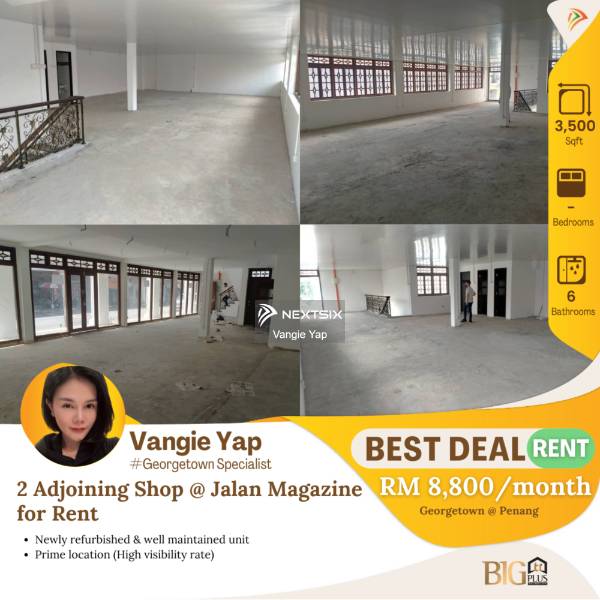 Shop For Rent in Georgetown Penang