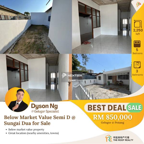 Semi-detached House For Sale in Gelugor Penang