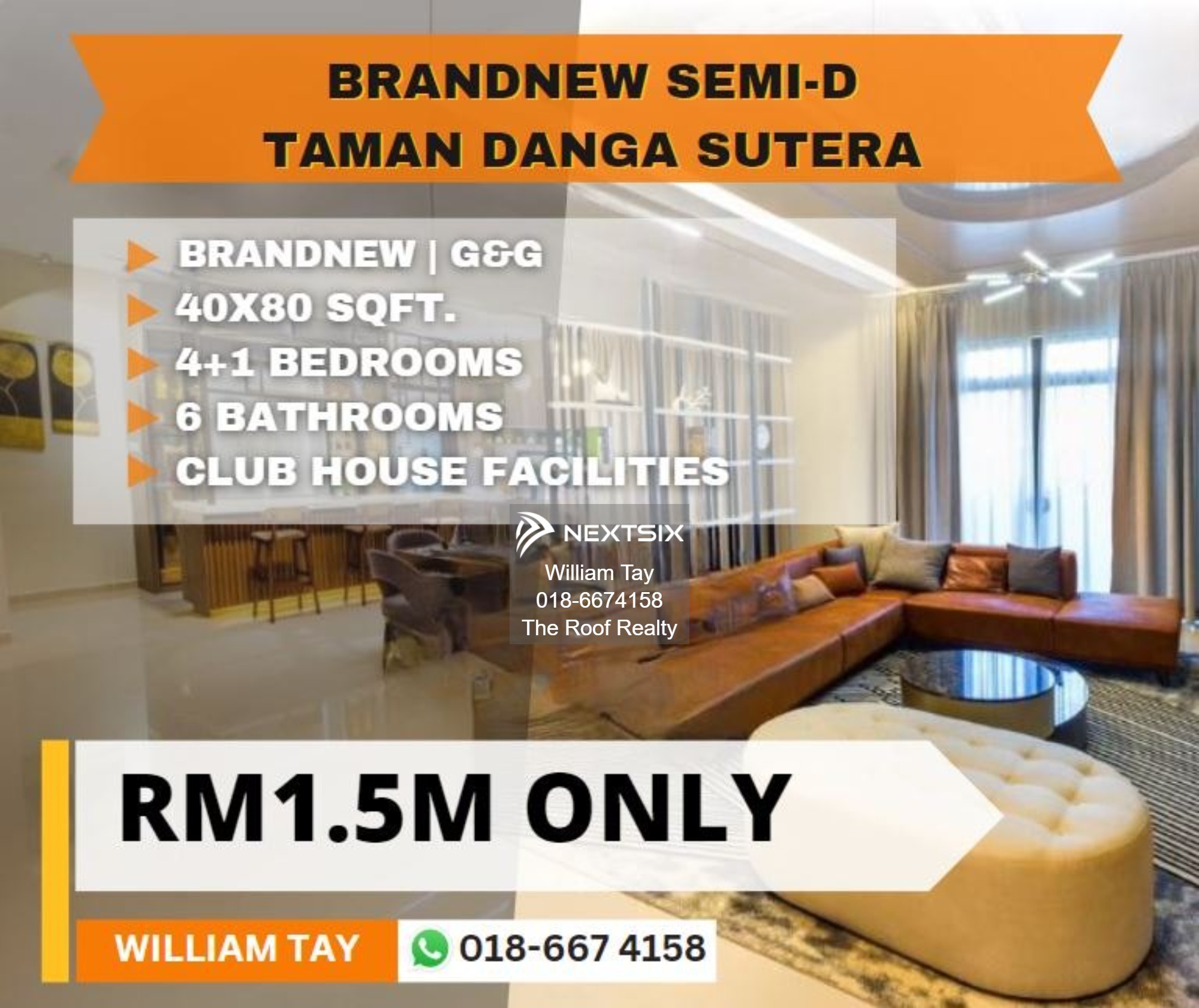 Semi-detached House For Sale in Johor Bahru Johor
