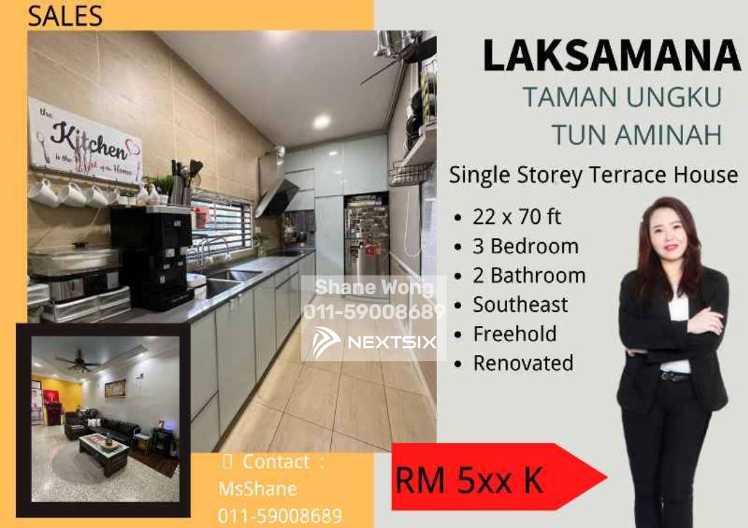 1-sty Terrace/Link House For Sale in Skudai Johor