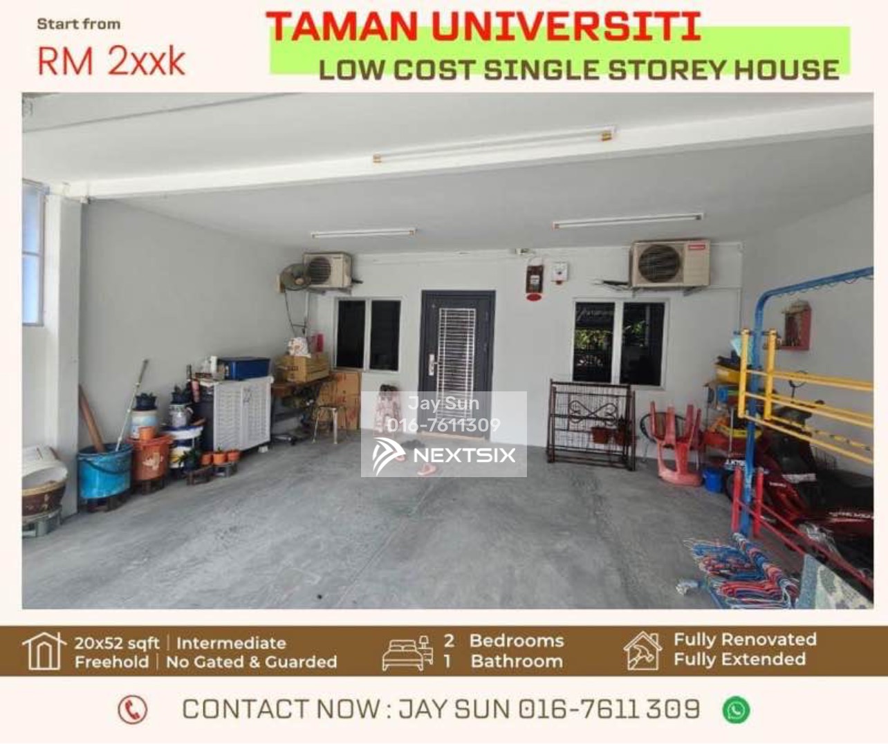1-sty Terrace/Link House For Sale in Johor Bahru Johor