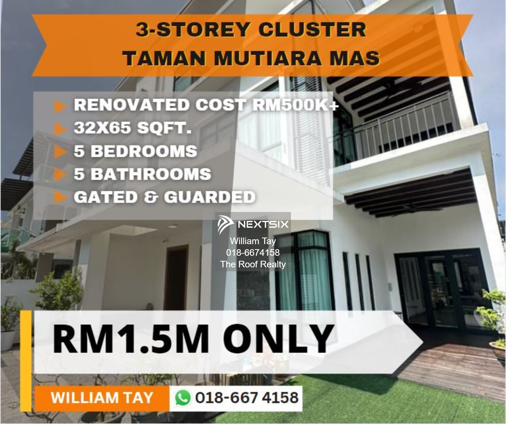 Cluster House For Sale in Skudai Johor