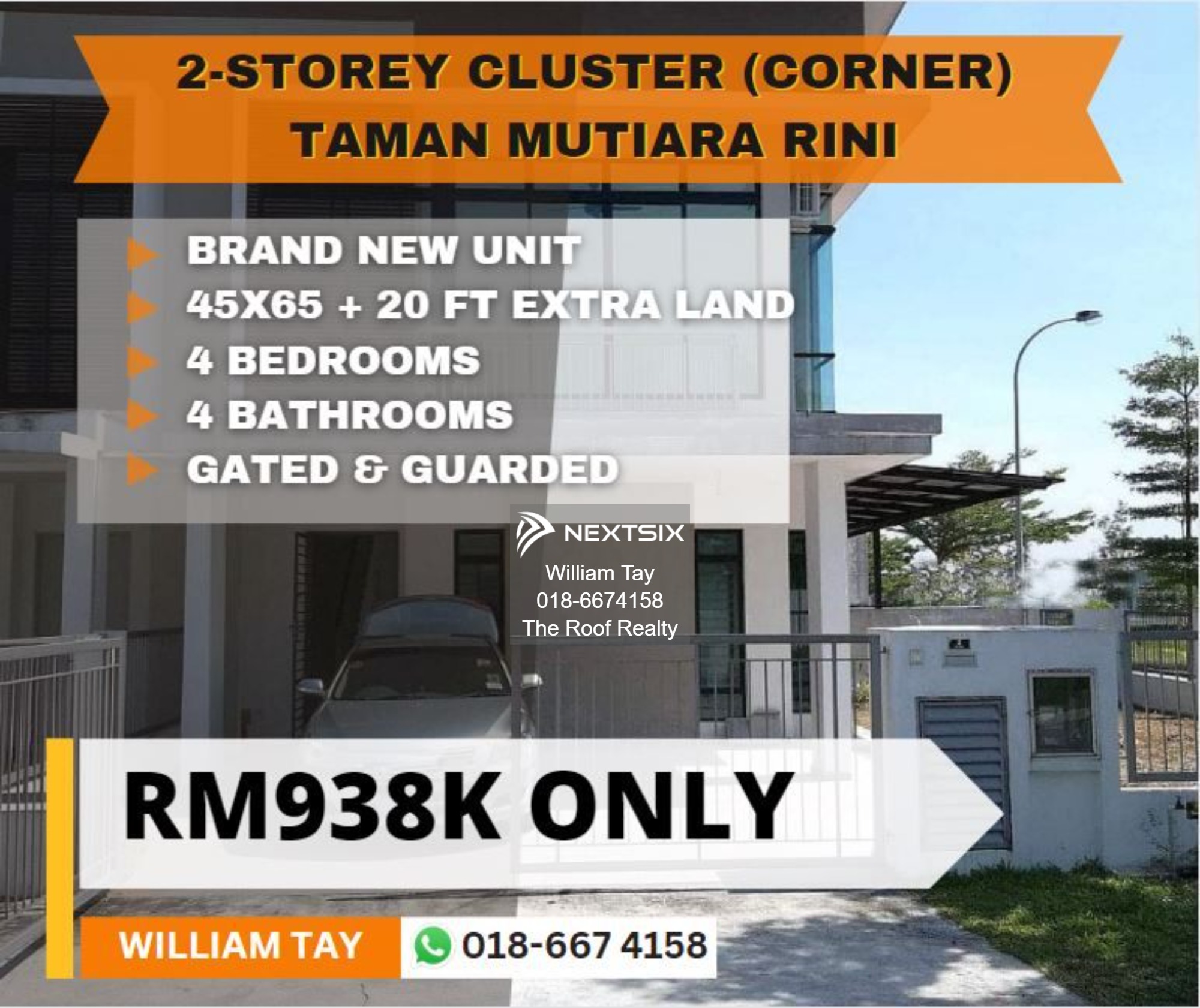 Cluster House For Sale in Skudai Johor