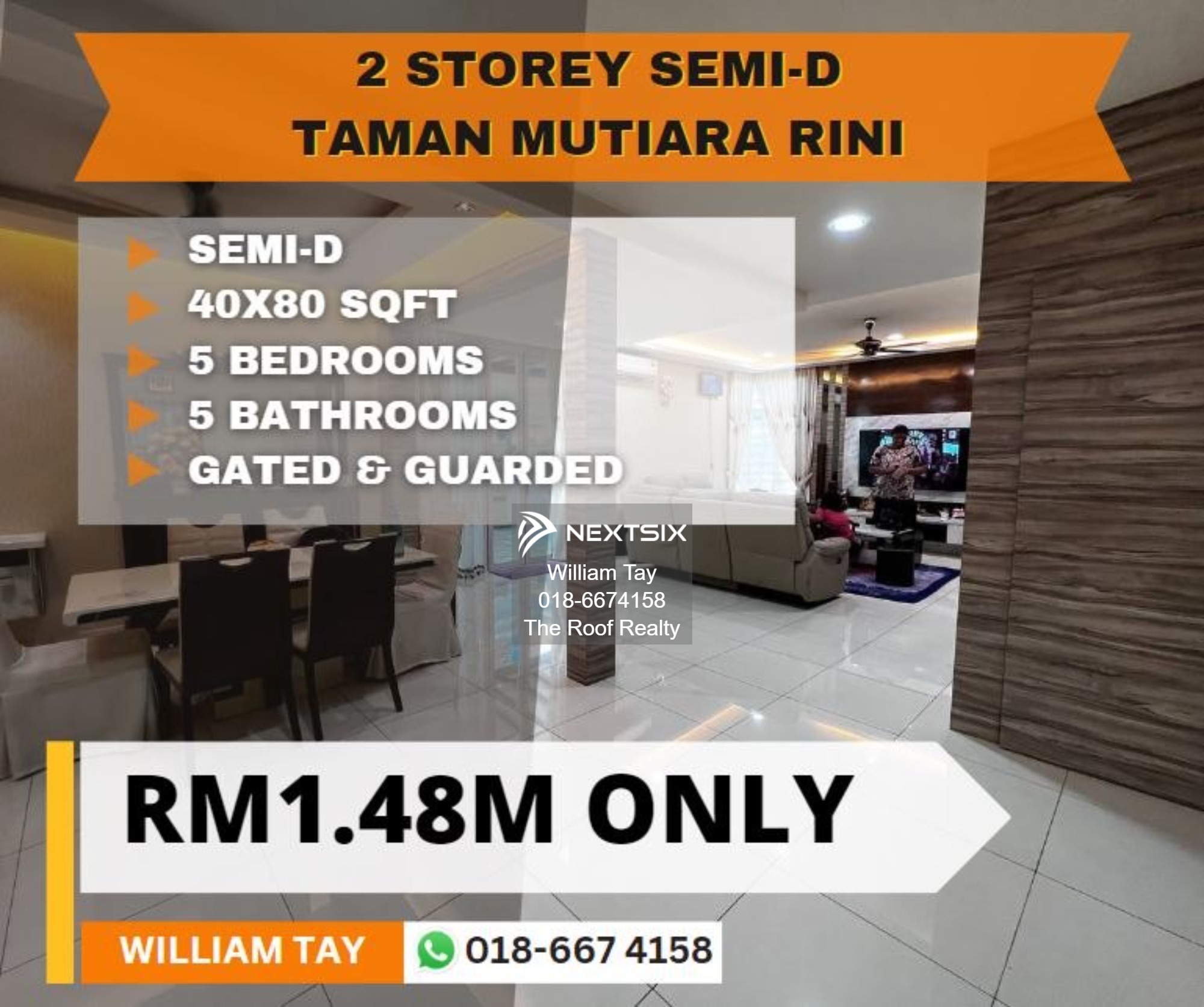 Semi-detached House For Sale in Skudai Johor