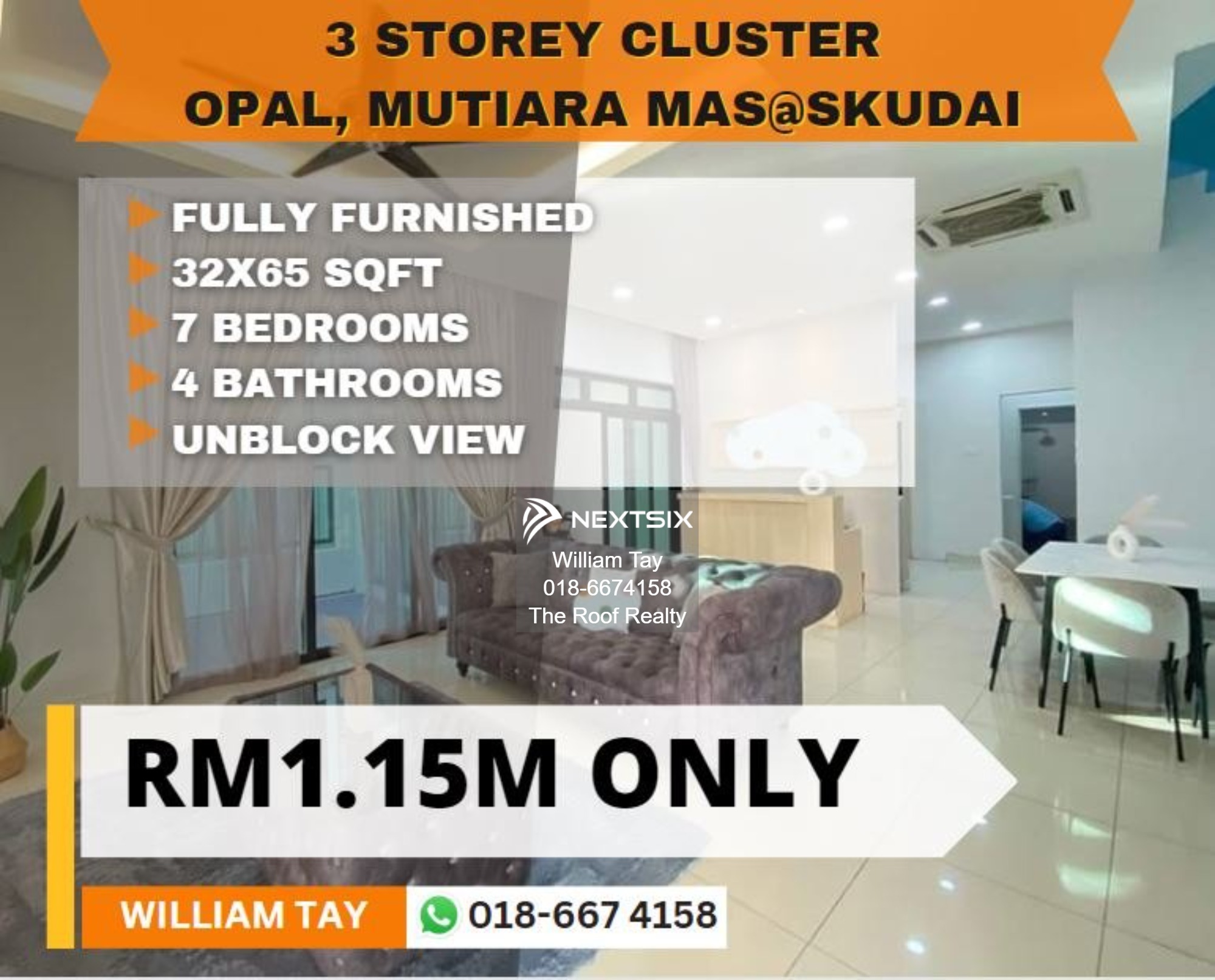 Cluster House For Sale in Skudai Johor