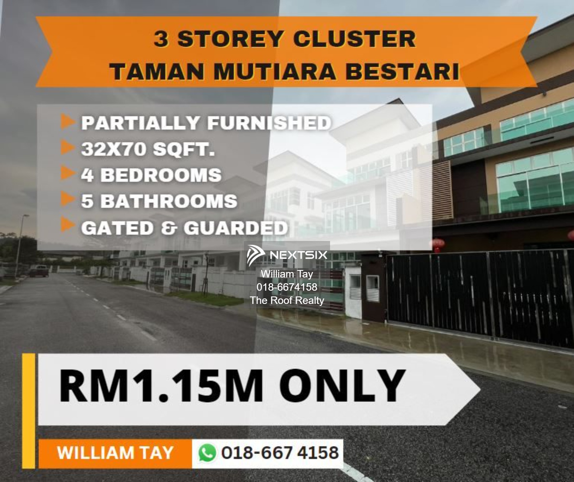 Cluster House For Sale in Skudai Johor