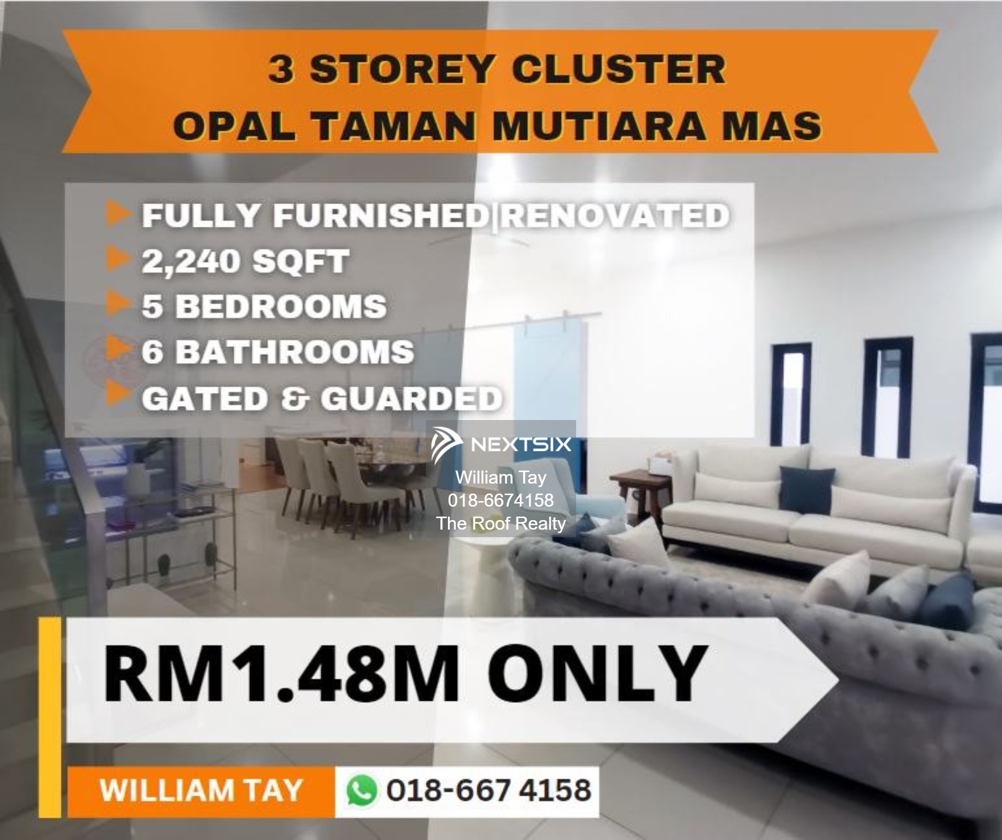 Cluster House For Sale in Skudai Johor