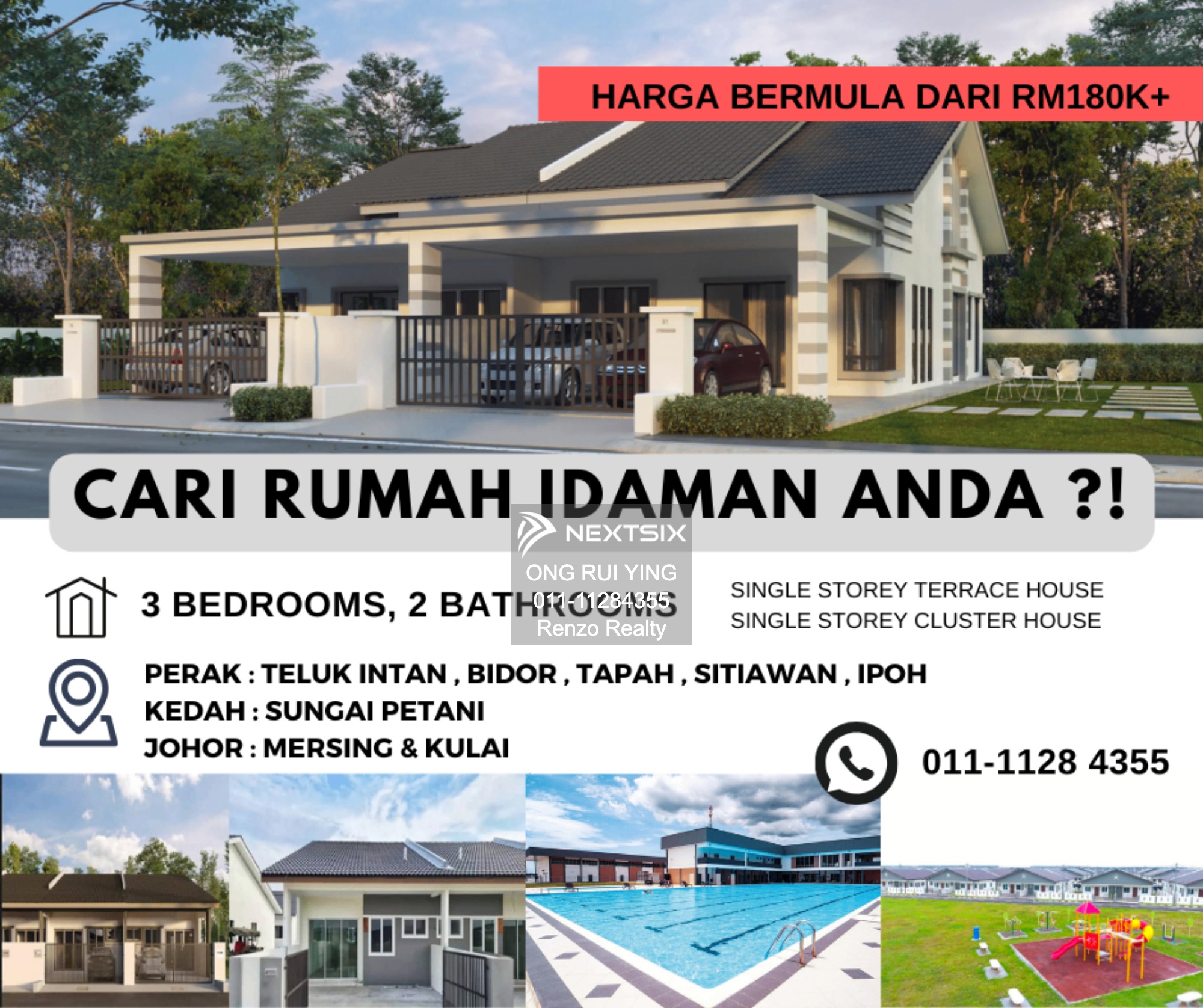 1-sty Terrace/Link House For Sale in Teluk Intan Perak