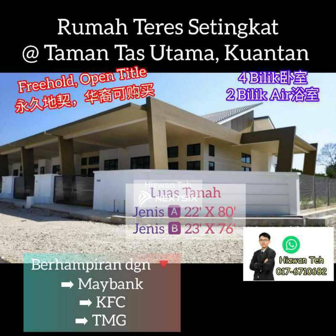 Rumah Teres Setingkat @ Taman Tas, Kuantan