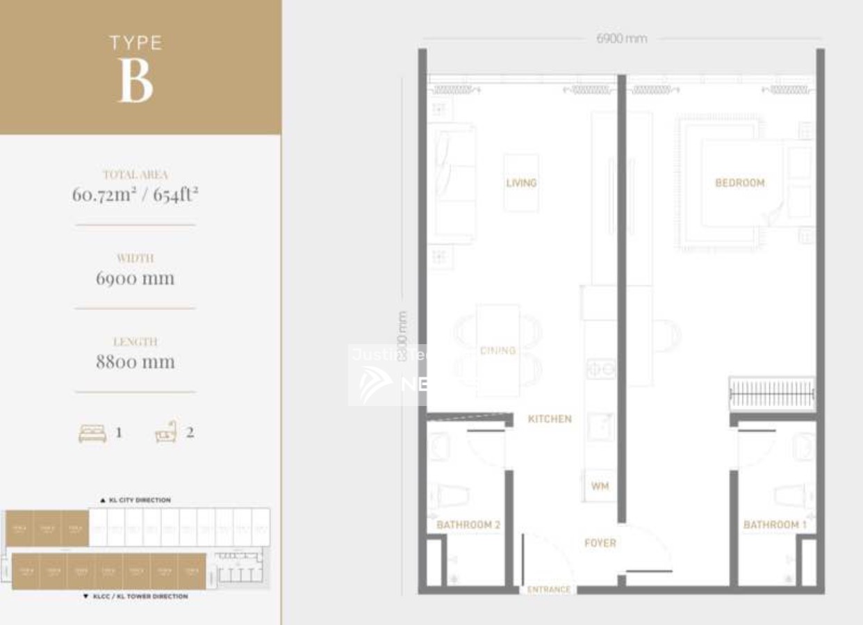 Serviced Residence For Sale in KL City Wilayah Persekutuan Kuala Lumpur - Image 8
