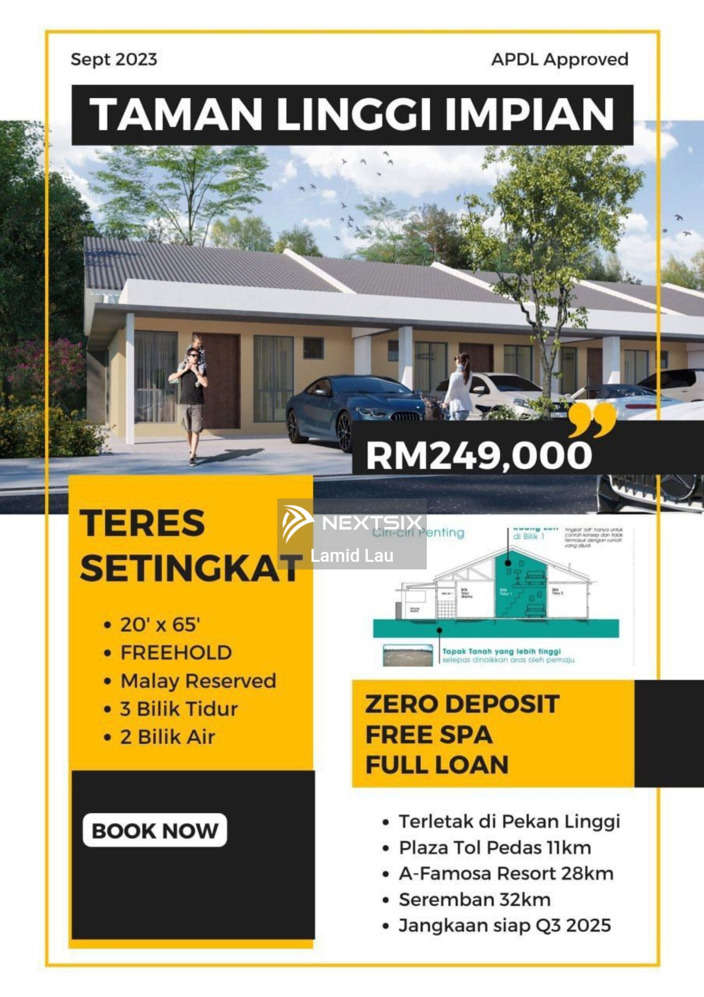 1-sty Terrace/Link House For Sale in Linggi Negeri Sembilan - Image 3