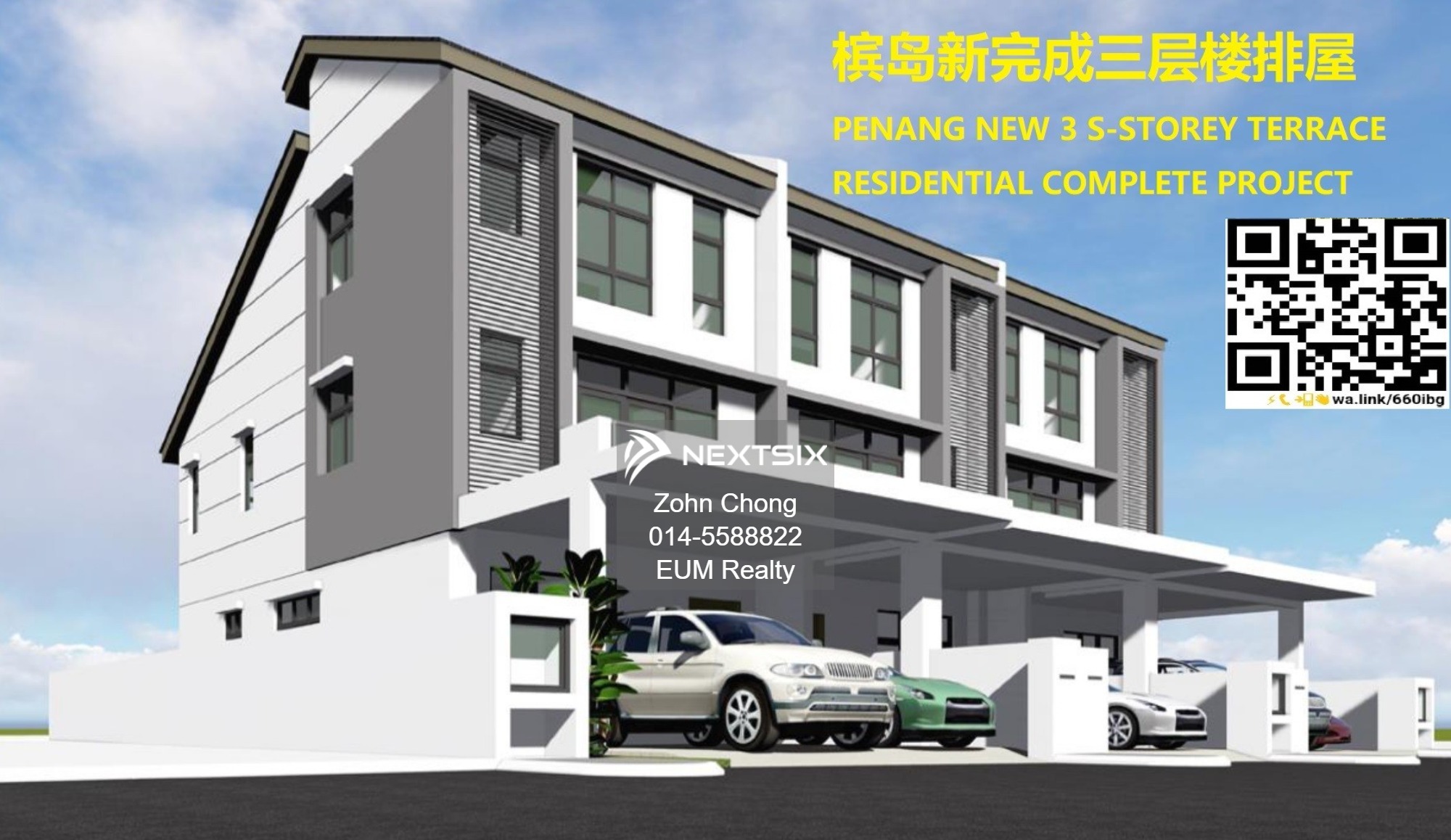 3-sty Terrace/Link House For Sale in Ayer Itam Penang