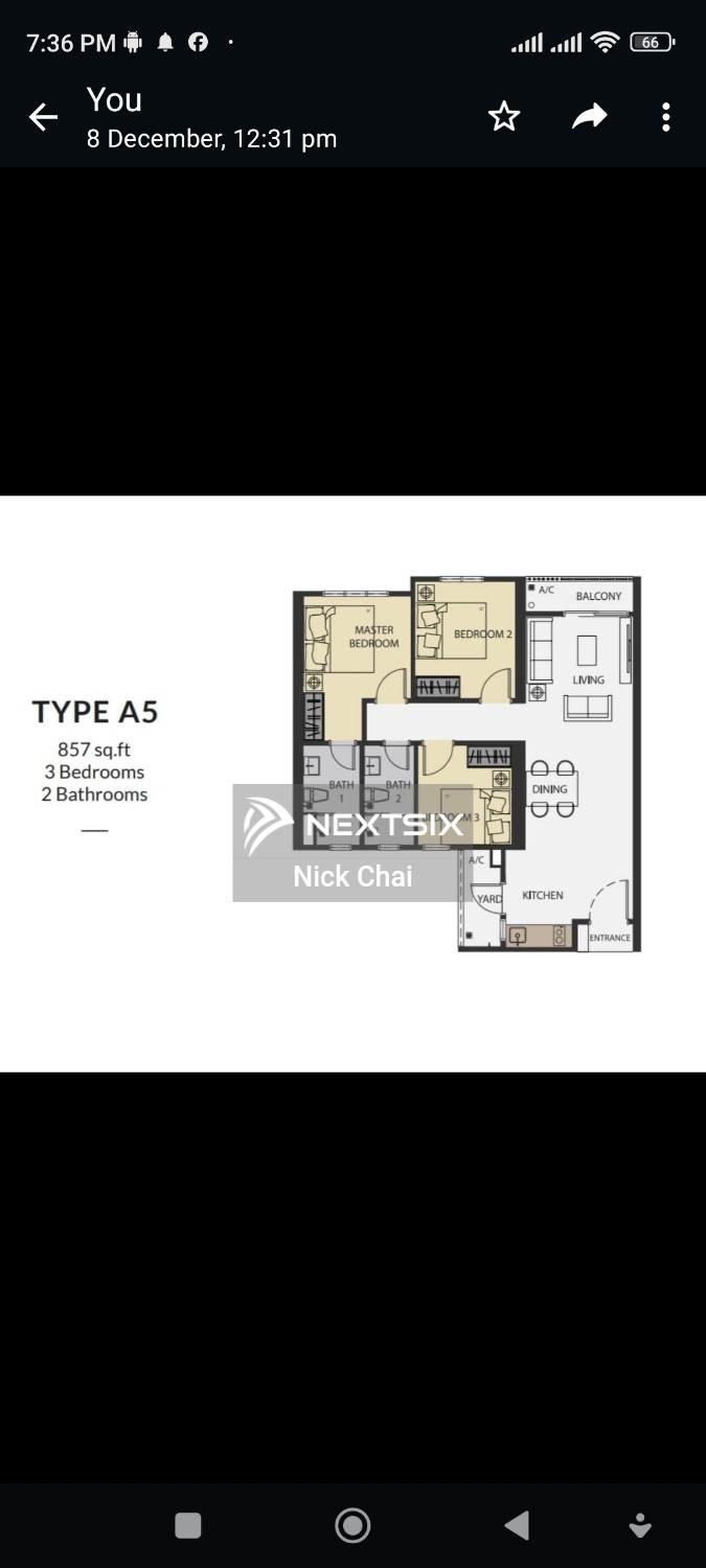 Condominium floor plan - Image 1