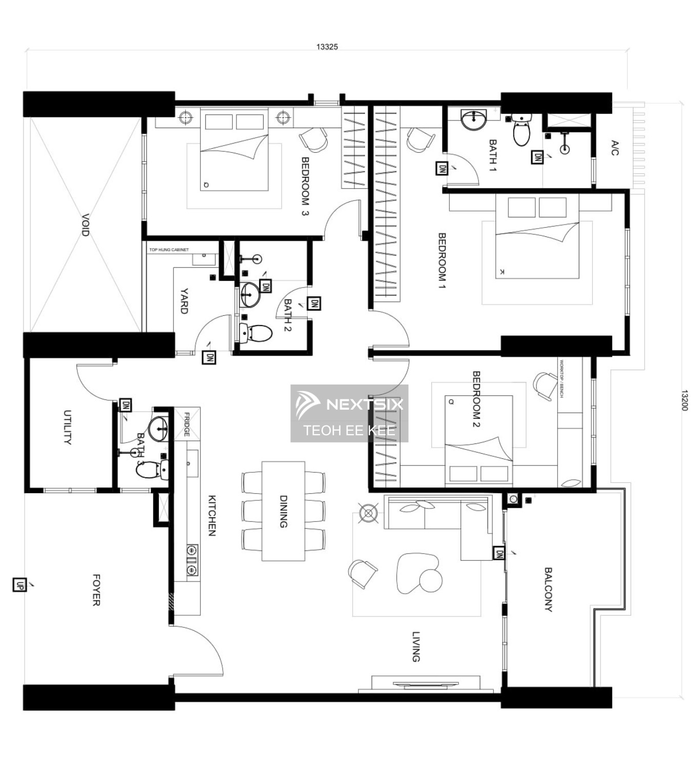 Condominium floor plan - Image 1