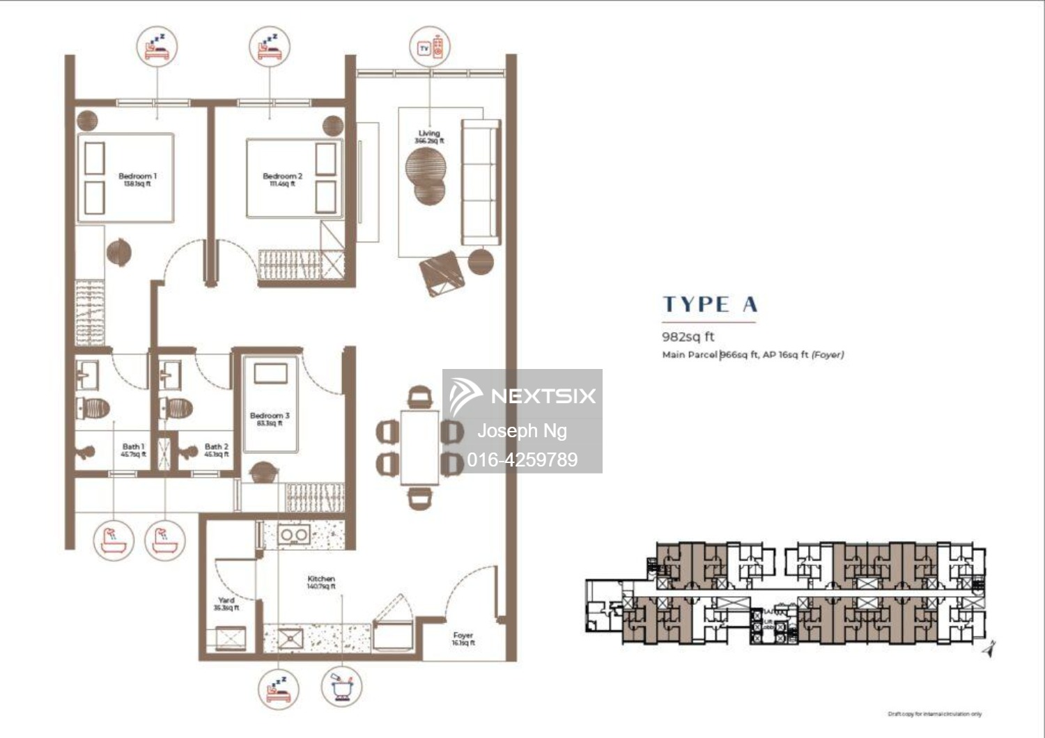 Condominium floor plan - Image 2