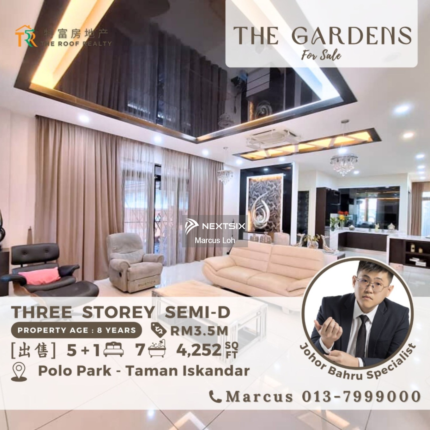 3 Storey Semi-detached Homes For Sale in Johor Bahru Johor