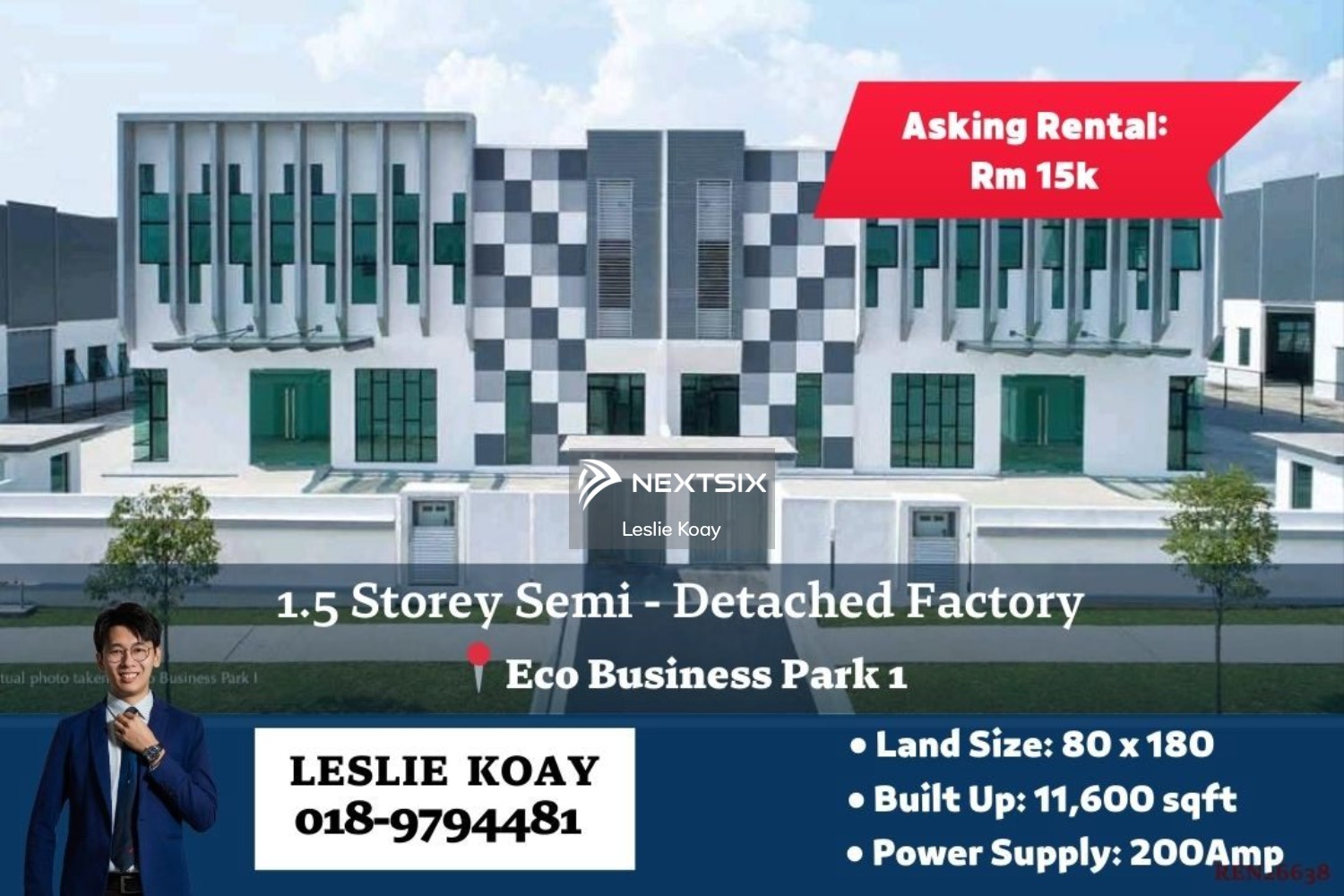 Semi-D Factory For Rent in Johor Bahru Johor