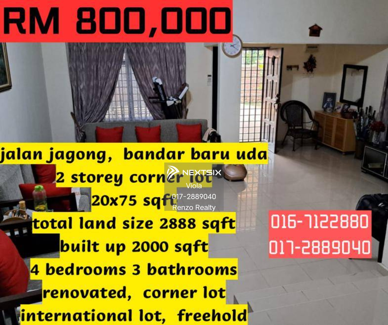 2-sty Terrace/Link House For Sale in Tampoi Johor
