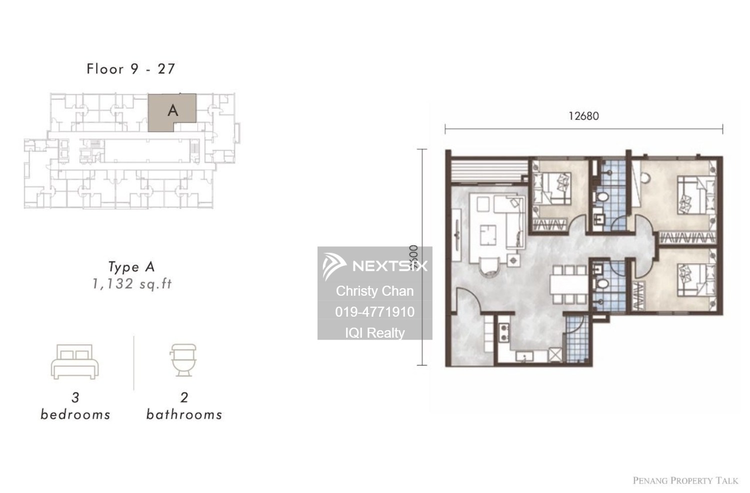Condominium floor plan - Image 1