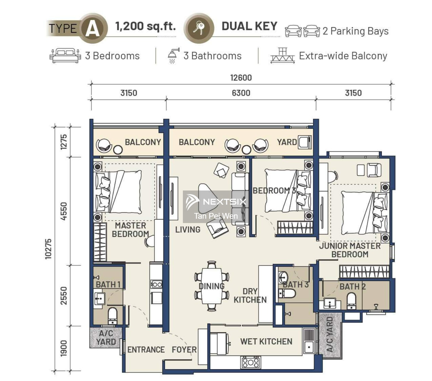 Condominium floor plan - Image 2