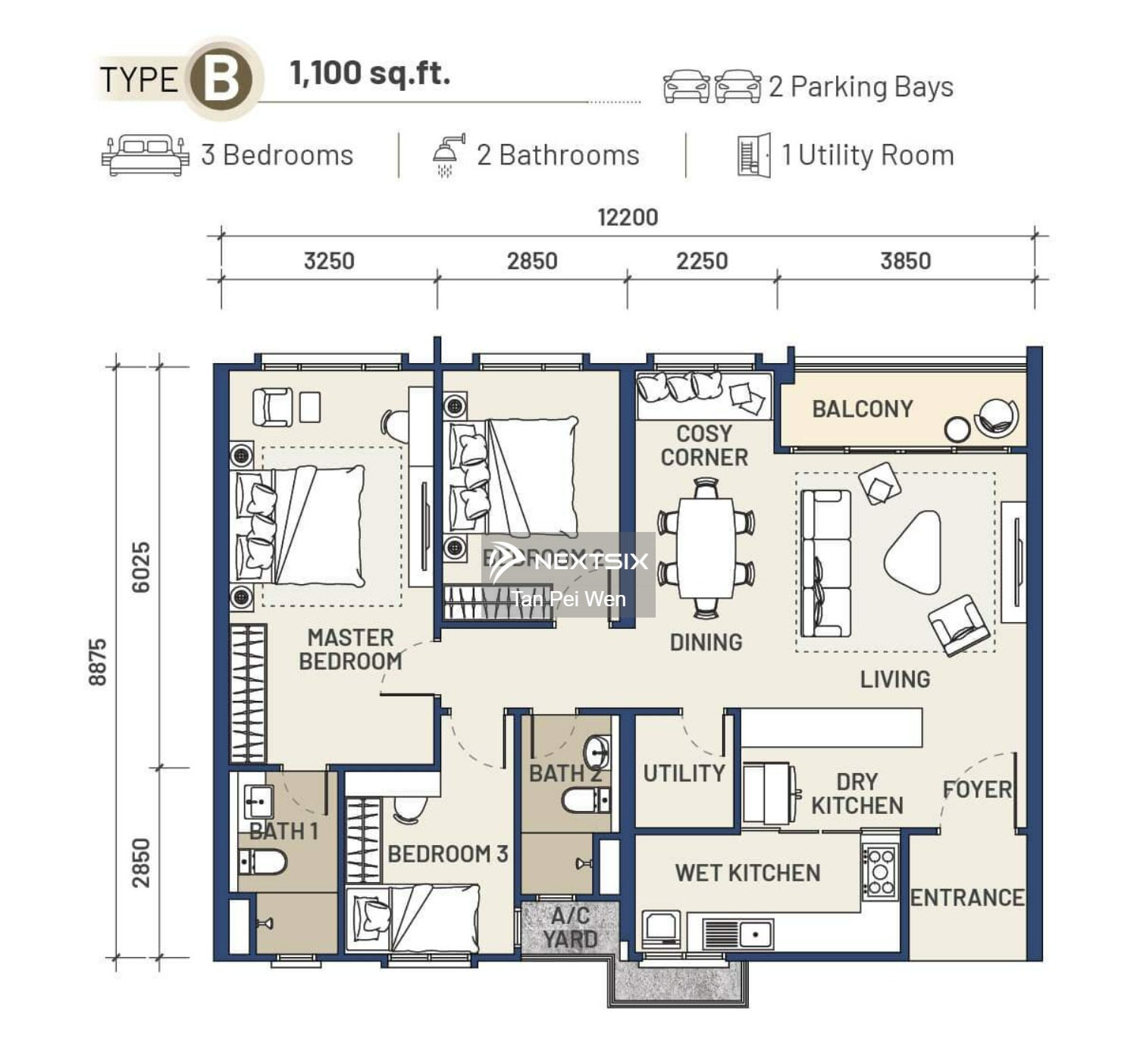 Condominium floor plan - Image 3