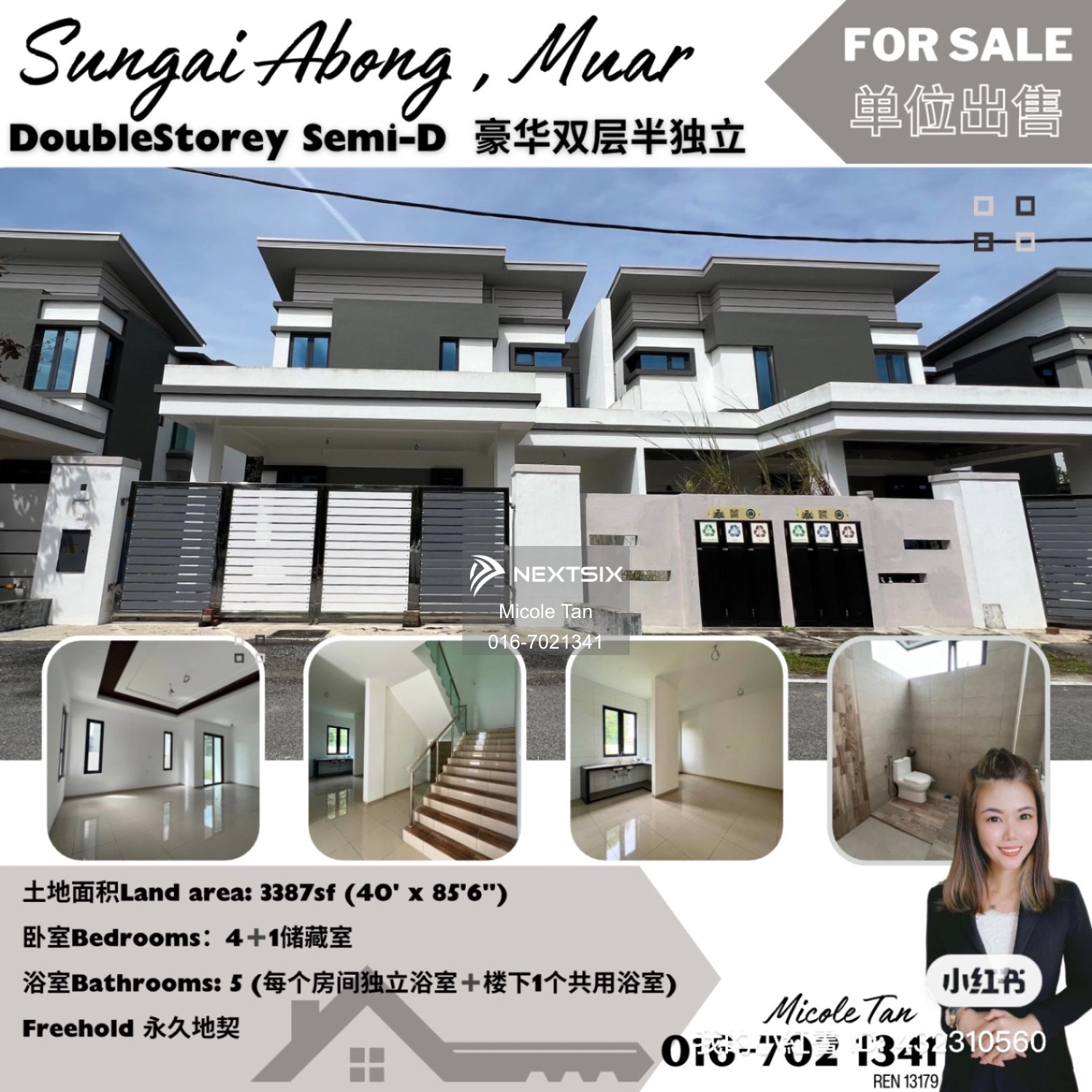 Semi-detached House For Sale in Muar Johor