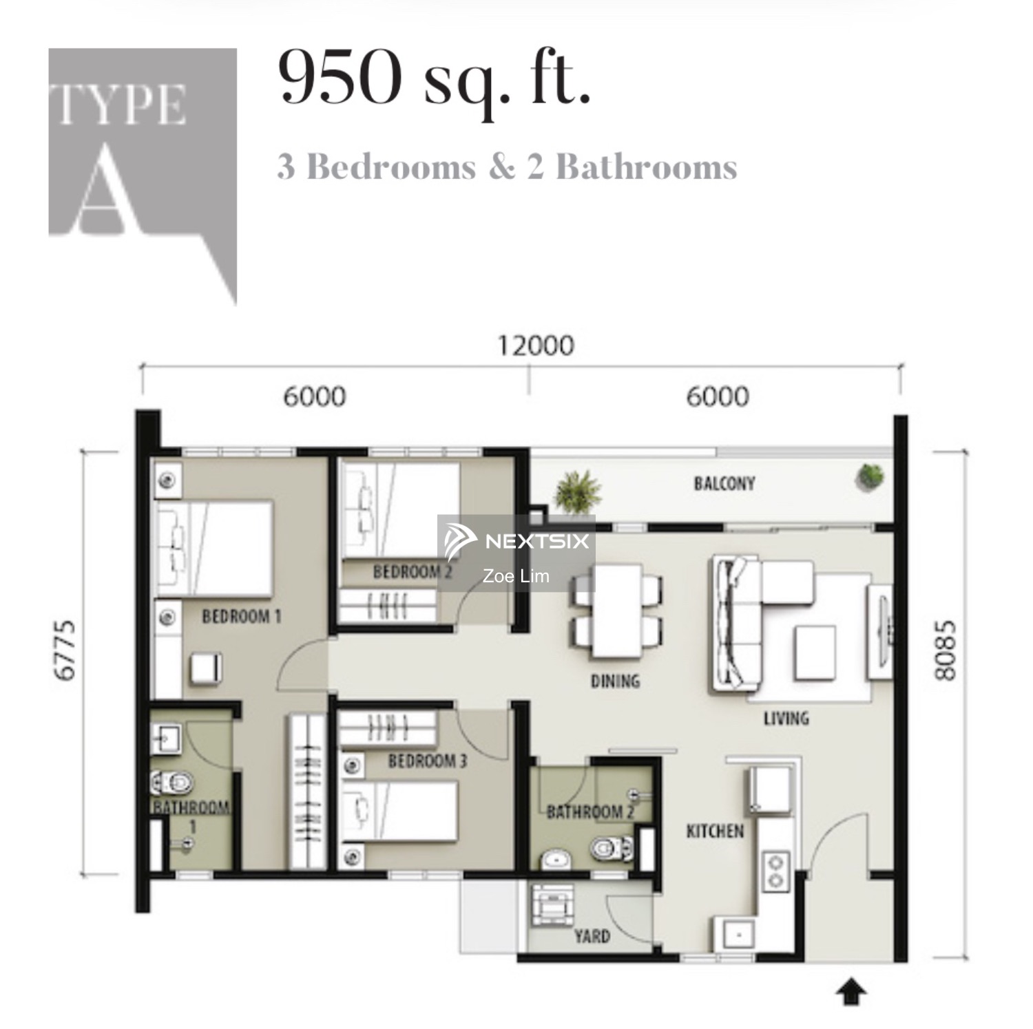 Condominium floor plan - Image 3