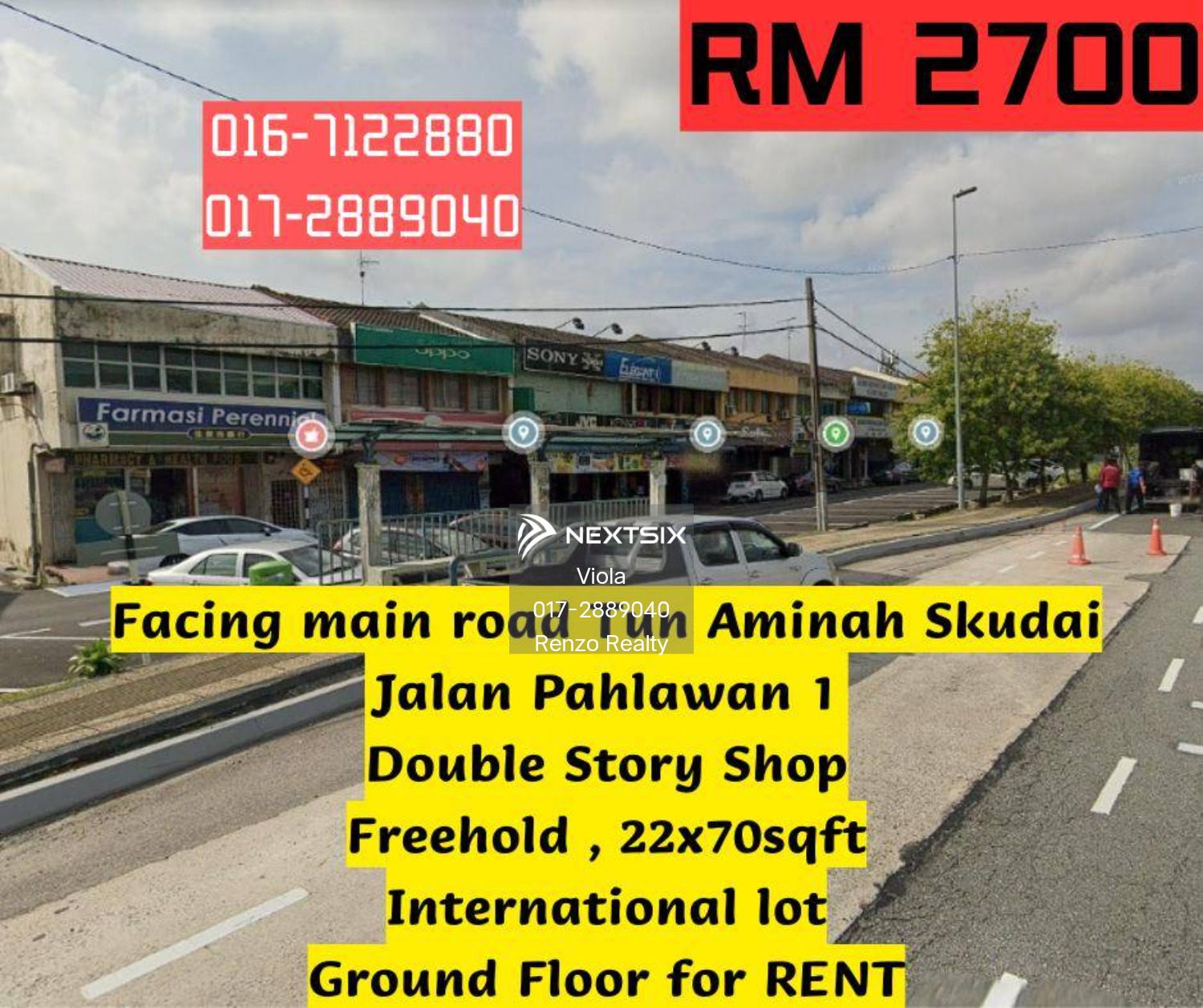 Shop Office For Rent in Skudai Johor