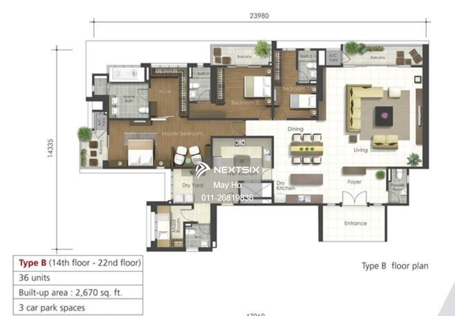 Condominium floor plan - Image 3