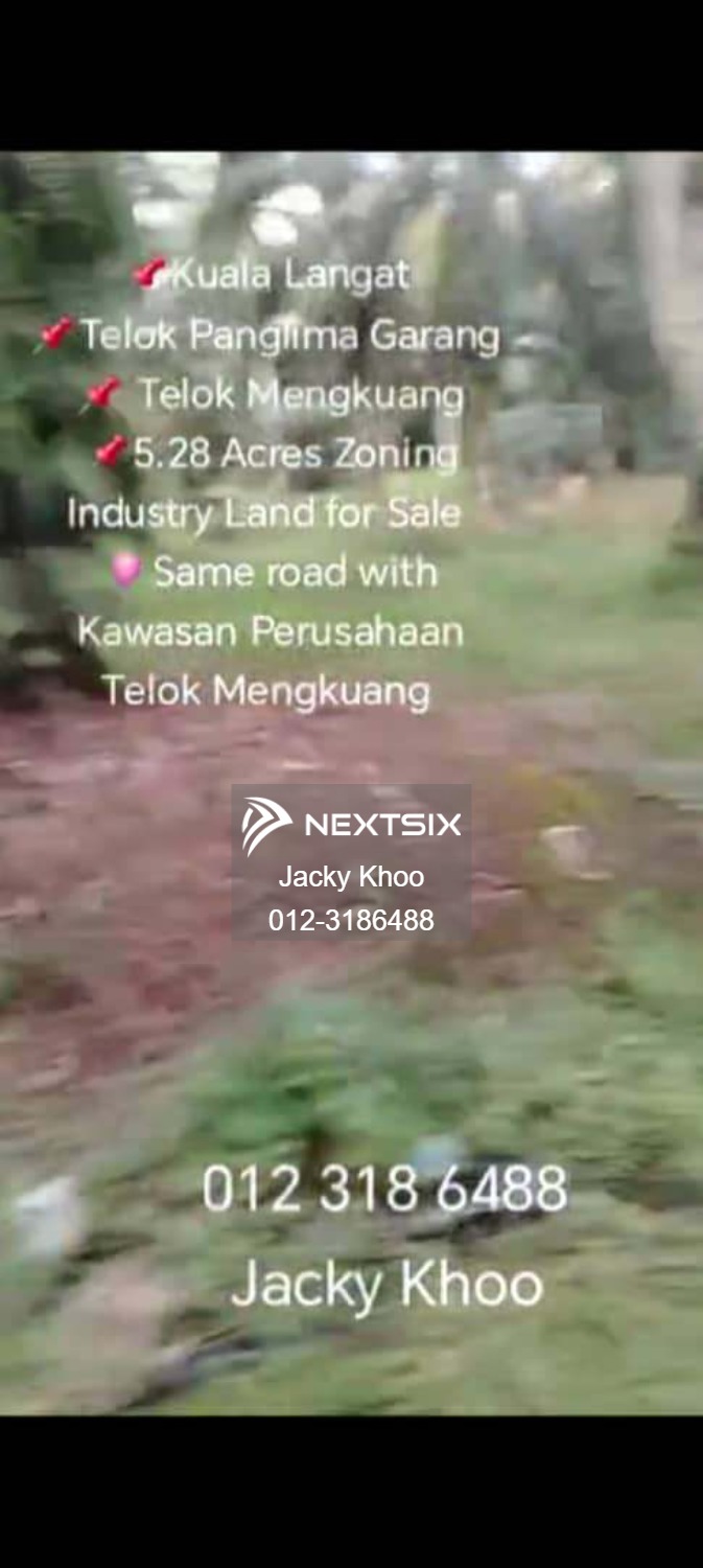 Industrial Land For Sale in Telok Panglima Garang Selangor