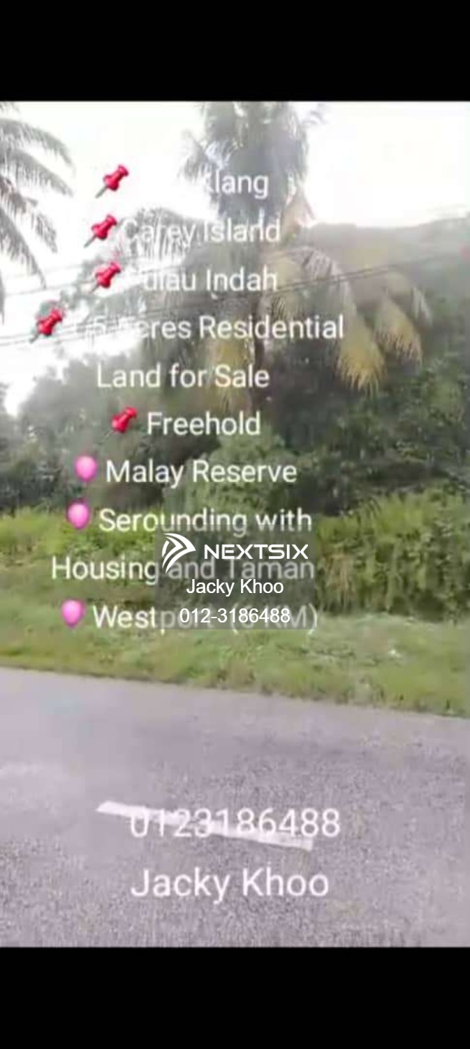 Residential Land For Sale in Pulau Carey Selangor