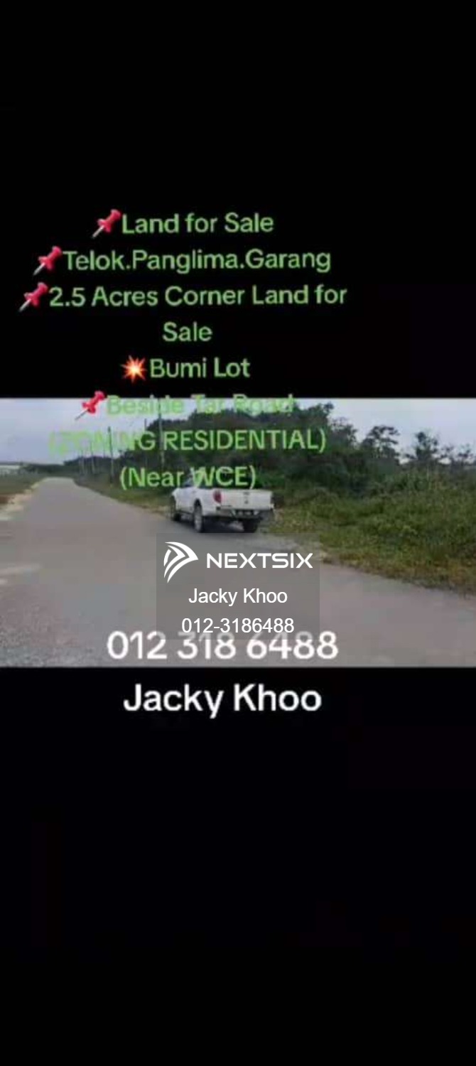 Residential Land For Sale in Telok Panglima Garang Selangor