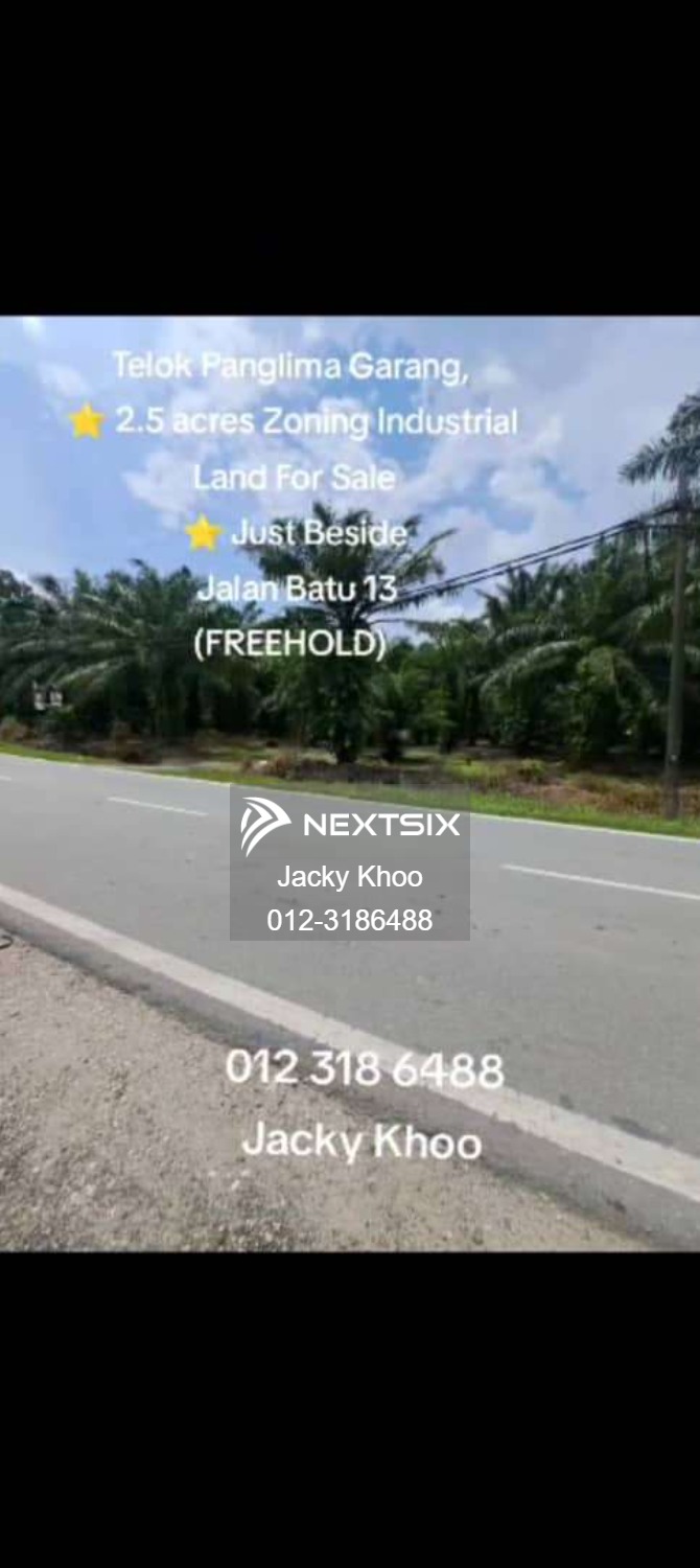 Industrial Land For Sale in Telok Panglima Garang Selangor