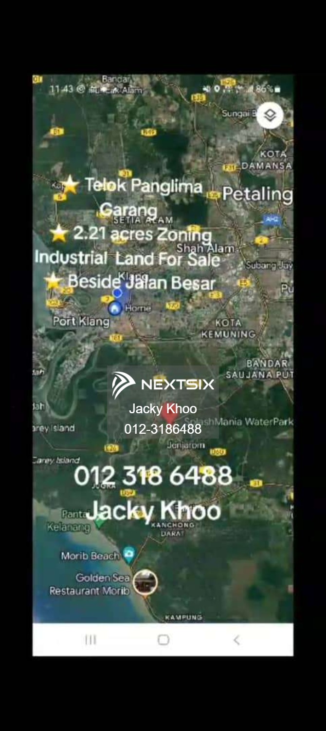 Industrial Land For Sale in Telok Panglima Garang Selangor