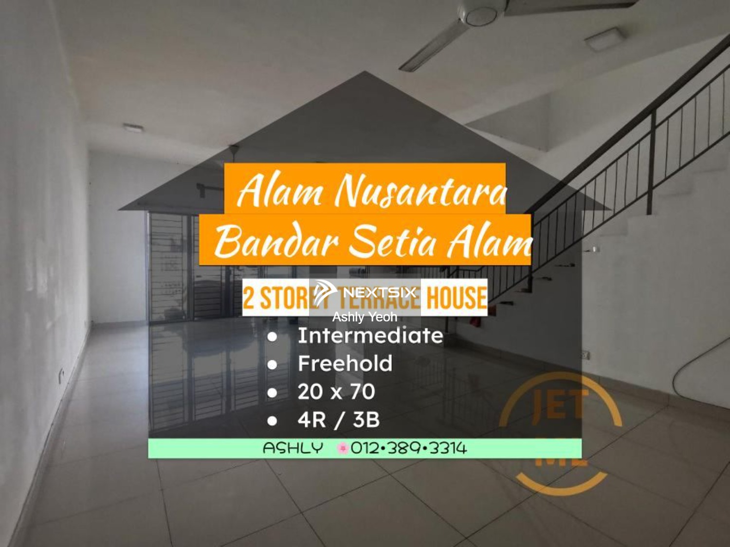 Alam Nusantara Bandar Setia Alam 2 Storey Double Storey Terraced Terrace House for sale