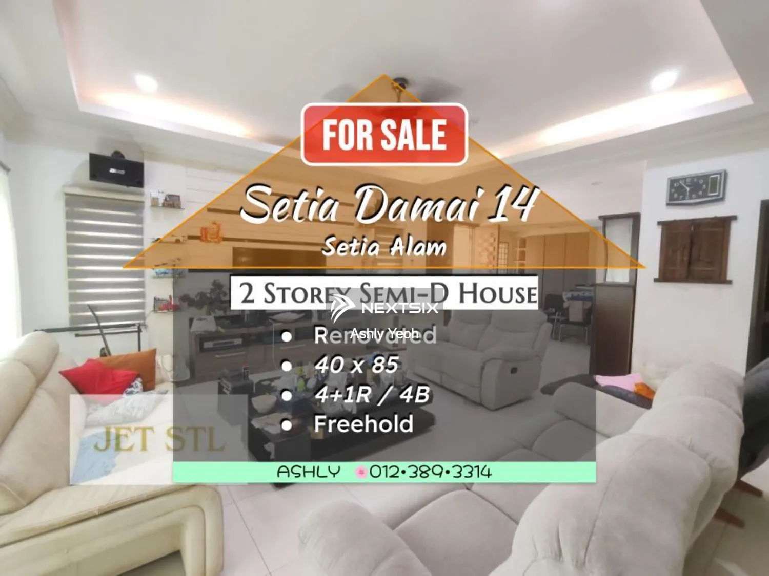 RENOVATED 2 Storey Semi-D for Sale Setia Damai 14, Setia Alam 40170 Shah Alam, Selangor, Malaysia