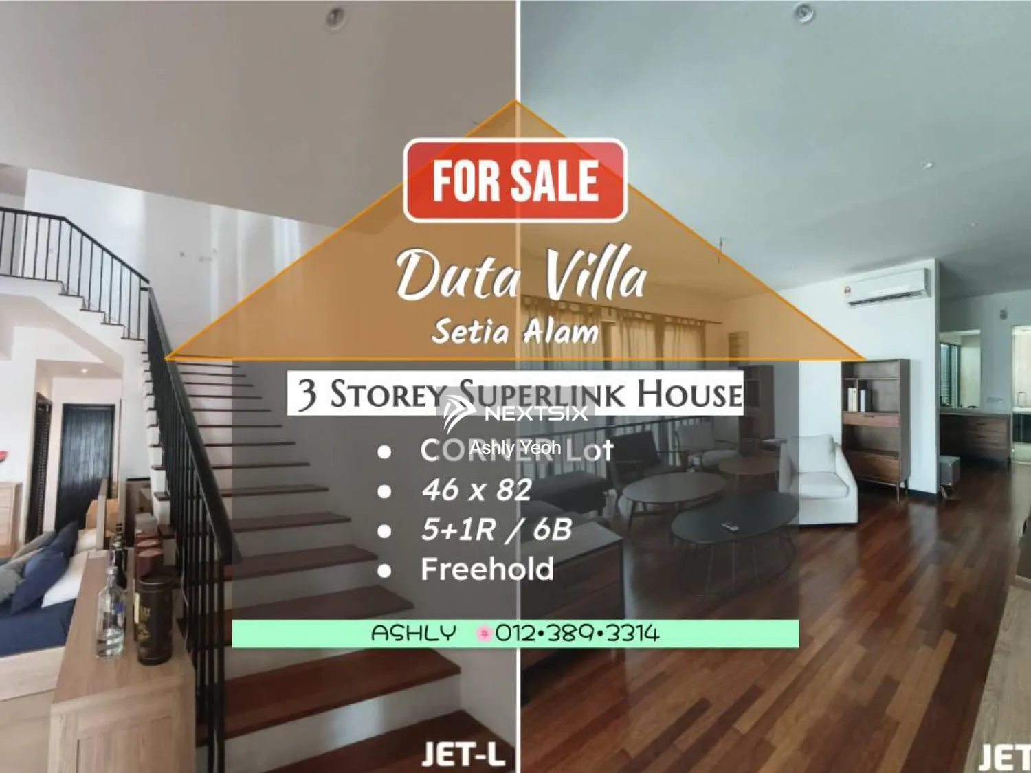 CORNER RENOvated 3 Storey Superlink Corner for Sale Duta Villa, Setia Alam, 40170 Shah Alam, Selangor