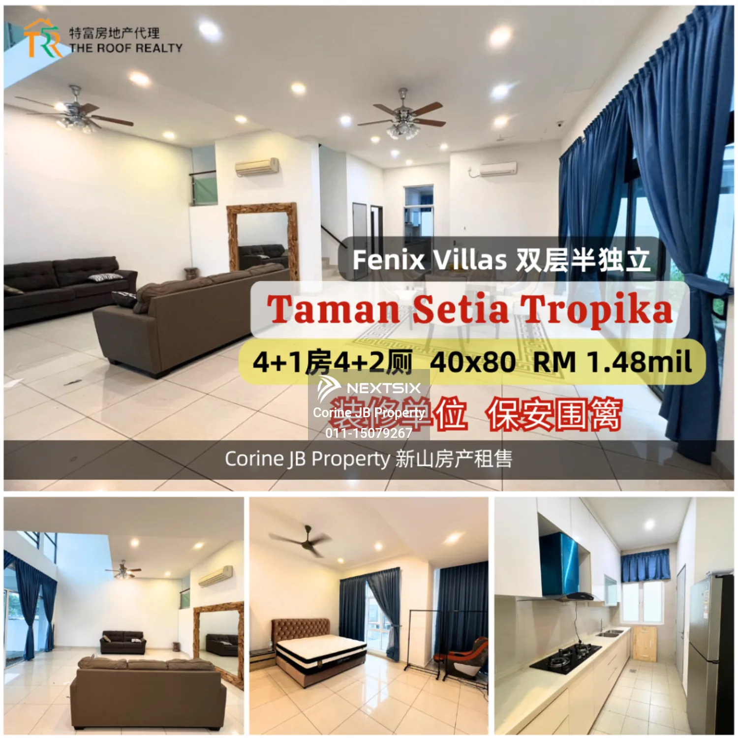 Fenix Villas Setia Tropika Double Storey Semi-D