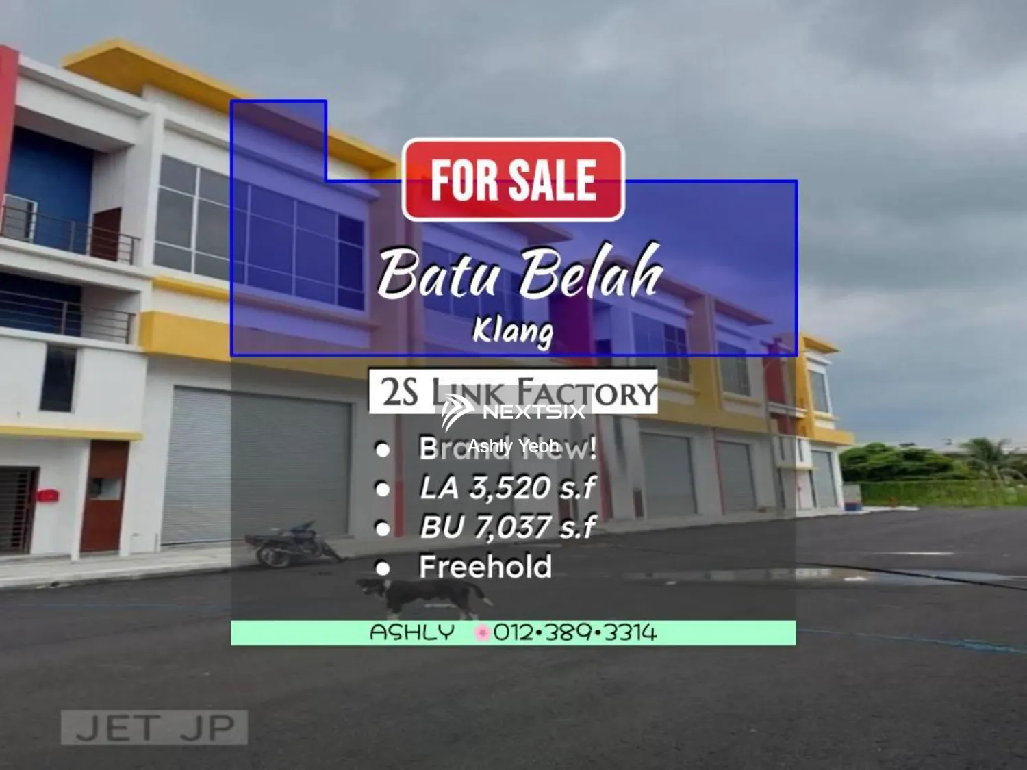 CORNER 2 Storey Link Factory for sale in Batu Belah Jln Haji Sirat Klang, Selangor