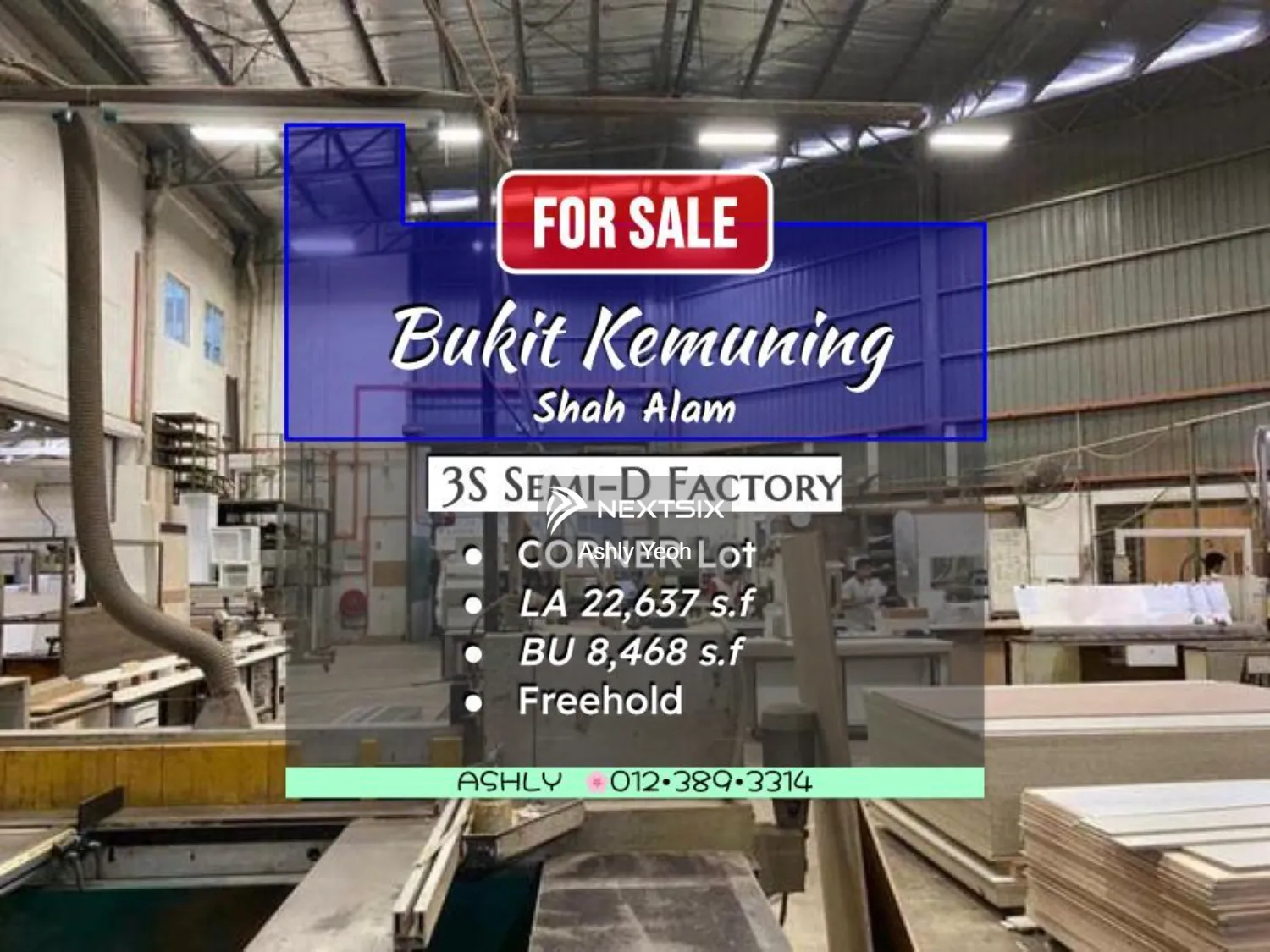 3s Corner Semi D Factory / Warehouse for Sale Bukit Kemuning , 40470 Shah Alam